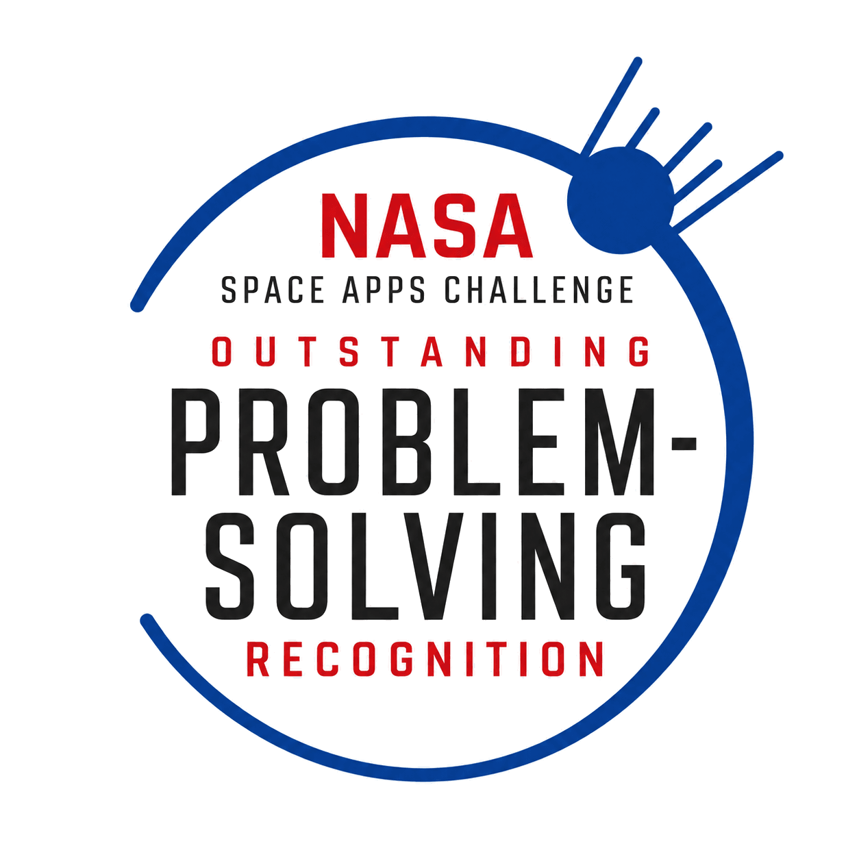 NASA Space Apps Challenge outstanding problem-solving badge